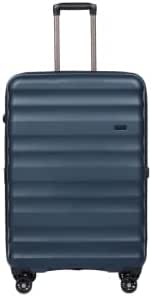 انتلر شنطة سفر غير قابلة للكسر من كليفتون بتصميم يحتوي على ثقوب، شنطة مصنوعة من البولي كربونات قوية وخفيفة على قدميها وعجلاتها مثل الحلم. (كحلي، 28T)، كحلي، 28T، مجموعة شنط سفر