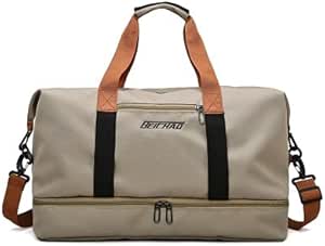 شنطة رياضية لصالة الالعاب الرياضية للرجال والنساء للتدريب واليوجا واللياقة البدنية، شنطة يد متينة مقاومة للماء للسفر والسفر والرياضة