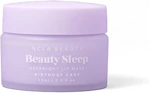 قناع شفاه بيوتي سليب اوفرنايت من ان سي ال ايه، نباتي، لم يتم اختباره على الحيوانات، للعناية بالبشرة النظيفة (كعكة عيد الميلاد)
