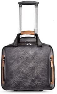 شنطة سفر ريترو للرجال بتصميم رترو مع عجلات وشنطة سفر انيقة للصعود (اللون: C، المقاس: 37 × 22 × 43 سم)
