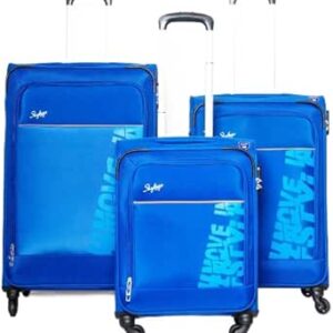 شنط بعجلات 4 واط من رومبا مقاس 20/24/28 انش (E) لون ازرق، من سكاي باجز، بولي بروبيلين (PP)