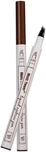 قلم حواجب جل محمول مقاوم للماء يدوم طويلا لمكياج الحواجب، اداة العناية بالجمال، قطعة واحدة، لون بني