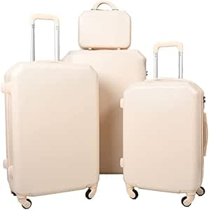 مورانو طقم شنط سفر مكون من 4 قطع لون بيج