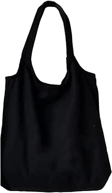 كيه اي اي كيه اي اي سي او او حقيبة يد قماشية سوداء جمالية مخصصة قابلة لإعادة الاستخدام قابلة لإعادة الاستخدام حقيبة تسوق فنية على الكتف