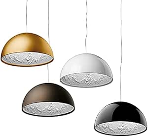 شمعدان عصري ايطالي منحوت من الراتنج من سكاي جاردن، اكسسوارات لغرفة المعيشة وغرفة النوم، مصباح معلق لتزيين الجزء العلوي، لون الشاشة: بني، الحجم: قطر 400 ملم، من واي يو زد اتش ٢٣