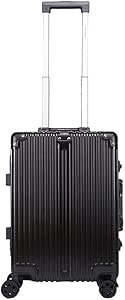 ستار جولد شنطة سفر بهيكل صلب من مادة تي بي سي بعجلات دوارة 360 درجة ونظام قفل اس ايه - TPC37 أسود