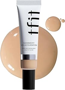 كريم اساس سيروم راديانس فيت من تي اف اي تي - تغطية خالية من العيوب، لمسة نهائية ندية، يدوم طويلا، خفيف الوزن، مكياج كوري، 1.07 اونصة (C03 روزي، 1.07 اونصة)