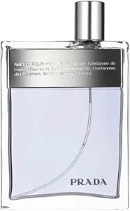 عطر او دي تواليت امبر بور هوم بخاخ (بدون سيلوفان مع علبة بمظهر تالف قليلا) سعة 100 مل من برادا، للذكر