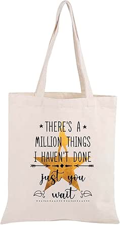 بي دي بي دبليو اس اس حقيبة يد هاميلتون الموسيقية من الكسندر هاميلتون هدية مطبوع عليها There a Million Things i Haven't Done But Just You Wait Broadway Musical قابلة لإعادة الاستخدام (هناك مليون ثينغز