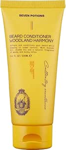 سيفن بوشن بلسم اللحية للرجال - يمنع حكة اللحية والقشرة - طبيعي، نباتي، لم يتم اختباره على الحيوانات (وود لاند هارموني، 3.4 اونصة سائلة)