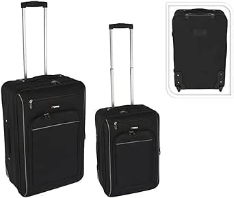 حقيبة سفر سوداء 90499 من بي ار وورلد، متعددة الالوان