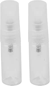 زجاجة بخاخ عطر سائل للسفر على شكل أسطوانة زجاجية من ZHuidjo بحجم 3 مل من قطعتين شفافة (SN: 9b9 be1 313 c1c 501)