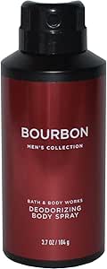 سبراي بوربون لإزالة الروائح الكريهة للرجال من باث آند بودي وركس (105 مل)، منعش