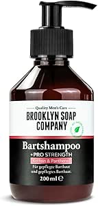 شامبو اللحية المنشط + برو سترينث 200 مل من بروكلين سوب كومباني، شامبو لنمو اللحية - شامبو لنمو اللحية لنمو اللحية بشكل اكثر سمكا