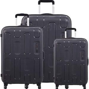 اميركان توريستر شنطة سفر بعجلات دوارة صلبة من اليبسو، 3 قطع، بولي بروبيلين (PP)، أسود
