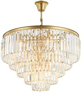 شمعدان كريستال عصري بتصميم امريكي بسيط لغرفة النوم وغرفة النوم وغرفة النوم وغرفة النوم والاضاءة الشخصية، الحجم: قطر 50 سم، اللون: ابيض بارد (المقاس: قطر 50 سم)