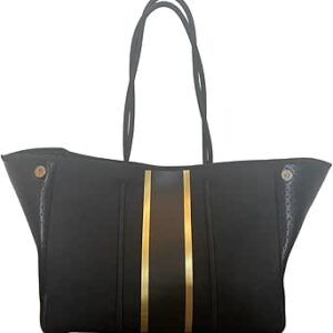 دالاس هيل شنطة يد كبيرة توت للنساء من ديزاينز | شنطة كتف من النيوبرين | للسفر والشاطئ وصالة الالعاب الرياضية | شنطة اضافية