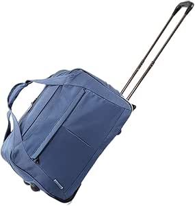 شنطة امتعة خفيفة الوزن معتمدة من المقصورة بعجلتين، شنطة سفر بعجلات ذات سعة عالية، ازرق فاتح (اللون: ازرق، المقاس: 56 × 34 × 30 سم) ليتل سربرايز