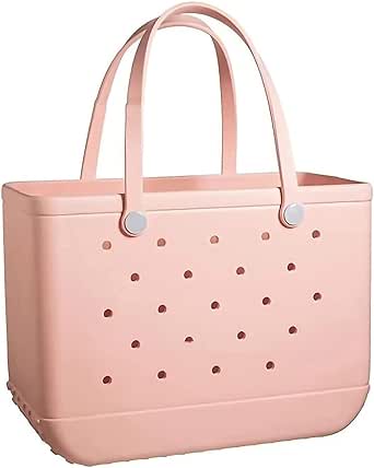 يابيتش شنطة توت للشاطئ مقاومة للماء، شنط سفر مطاطية مقاومة للرمل، شنطة يد كبيرة الحجم للرياضة وصالة الالعاب الرياضية والسفر والسوق في الهواء الطلق - ايفا