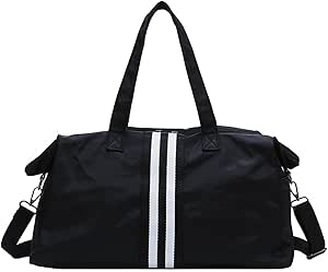 حقائب وحقائب يوجا ZYQZXHN حقائب الصالة الرياضية للنساء حقائب سفر تدريب اللياقة البدنية الجافة الرطبة حقيبة يد اليوغا حصيرة الرجال الكتف حقيبة الرياضة للقماش (اللون: أسود)