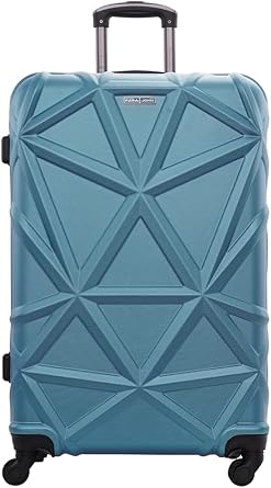 شنطة سفر محمولة خفيفة الوزن مع 4 عجلات دوارة متينة 360 درجة مقاس 20 انش لون ازرق تركي من ماتريكس بارا جون أكريلونيتريل بوتادين ستايرين ABS