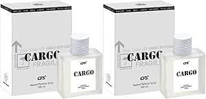سي اف اس عطر كارجو وايت 100 مل مع عطر جيب هاي لايف مجموعة من 2 100 مل كارجو وايت × 2 وحدة + 20 مل × 2 وحدة عطر يدوم طويلا افضل عطر، للجنسين