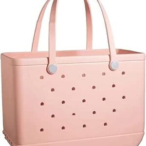 شنطة يد كبيرة توت مطاطية خفيفة الوزن مقاومة للماء وقابلة للغسل في الهواء الطلق، شنطة يد متينة مفتوحة للسفر والتخييم والشاطئ والرياضة والقارب وحمام السباحة وصالة الالعاب الرياضية