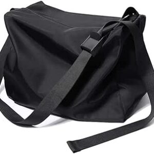 حقيبة سفر خفيفة الوزن عصرية كاجوال سوداء حقيبة سفر رياضية حقيبة لياقة بدنية حقيبة أمتعة حقيبة صالة الألعاب الرياضية، من ميو