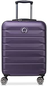 حقيبة Delsey Meteor Slim Cabin 4 عجلات مزدوجة 55 سم، للبالغين من الجنسين، بنفسجي-08 (أرجواني)، 55 سم