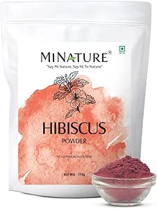 مي نيتشر مسحوق الكركديه زهرة سابداريفا من | 114 غرام 4 اونصة | كيس بقفل بسحاب قابل للاغلاق ميناتشور