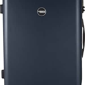 شنطة سفر متوسطة الحجم من برينسيس ترافلر - PT01 - حقيبة سفر مع 4 عجلات - ازرق كحلي بلاتينيوم - 67 سم - حقائب وعربات - حافظة صلبة، أكريلونيتريل بوتادين ستايرين (ABS)