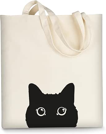 شنطة يد كبيرة توت قماشية جميلة للنساء من اوسفكاي، حقائب قطنية لطيفة قابلة لاعادة الاستخدام للتسوق والمدرسة والشاطئ وهدايا عصرية