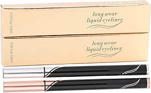 قلم تحديد عيون سائل مقاوم للماء ويدوم طويلا وسريع الجفاف من قطعتين