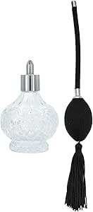 زجاجة عطر زجاجية قابلة لاعادة الملء بسعة 80 مل، زجاجة بخاخ بتصميم شرابة عتيقة