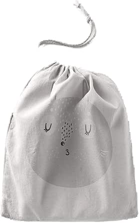 بوناميزون شنطة منتجات قطنية مطبوعة مع رباط، شنطة بقالة قابلة لاعادة الاستخدام، اكياس صديقة للبيئة وقابلة للتحلل البيولوجي، شنطة سفر، شنط تسوق، صديقة للبيئة، قابلة للطي، المقاس: 20×30 سم