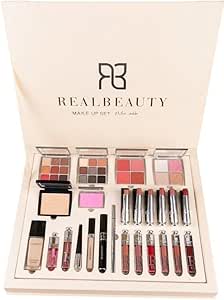 طقم مكياج بوكس فاخر مكون من25 قطعة لإطلالة ساحرة ومتكاملة، لمعة