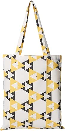 داندودو شنطة توت قماشية لطيفة، شنطة صديقة للبيئة، قابلة لاعادة الاستخدام للمدرسة والشاطئ والكلية والبقالة والتسوق والكتب للنساء