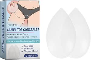 خافي عيوب اصابع الجمل من ازوني رقع حميمة السيليكون قابلة لاعادة الاستخدام للعناية بالجسم للنساء لاخفاء القدم بدون خياطة للسراويل الضيقة وملابس السباحة ترطيب الجسم الحميمة