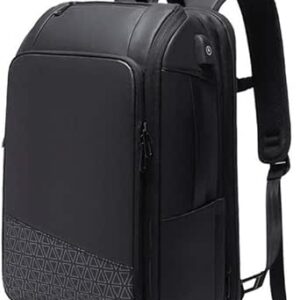 Ulilybb حقائب ظهر للرجال 15.6 بوصة كمبيوتر محمول سفر الأعمال إنجلترا نمط حقائب ظهر قابلة للتطوير سعة كبيرة مكافحة السرقة ذكر النساء حقائب حمل الأمتعة الفاخرة، لون واحد