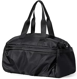 ان&ار شنطة سفر خفيفة الوزن وعصرية بسعة كبيرة، شنطة لياقة بدنية رياضية للتدريب والامتعة الجافة والرطبة، شنطة كتف للسفر وصالة الالعاب الرياضية (اللون: اسود 01) من مانيهوم