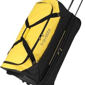 شنطة سفر بيسيكس بعجلات للجنسين من ترافيليتي، مقاس 70 سم، بلون أخضر، بوليستر