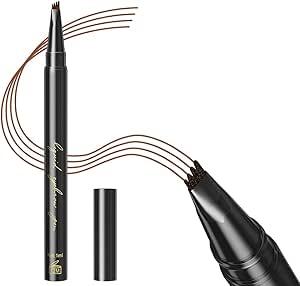 قلم تحديد الحواجب ميكروبليدينج من كيه بي ار بي اي واي مع 4 اطراف شوكة، مقاوم للماء والتلطخ، يدوم طويلا مع اداة توزيع بطرف شوكة صغيرة للحصول على حواجب محددة ذات مظهر طبيعي