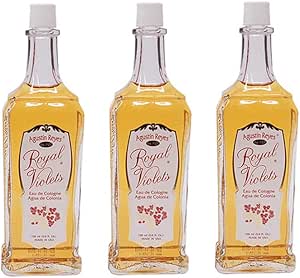 عبوة من 3 قطع رويال فيوليتس من اجوستين رييس 5 اونصة من اجوا دي كولونيا او دي كولونيا من الزجاج فيتريان