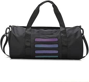 شنطة رياضية صغيرة لصالة الالعاب الرياضية للرجال والنساء، شنطة دفل للسفر والتمارين الرياضية مع جيب للاحذية وجيب مبلل، شنط سفر
