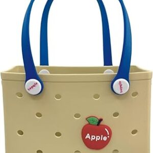 شنطة يد كبيرة توت صغيرة من المطاط من لوبكيكس، شنطة سفر محمولة مفتوحة من الاعلى للاستخدام في الهواء الطلق للشاطئ والنزهات وحمام السباحة