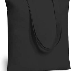 توب ديزاين شنطة كبيرة توتس قطنية اقتصادية من قماش خفيف الوزن 5 اونصة، اكياس قماشية قابلة لاعادة الاستخدام للتسوق للبقالة يمكنك تركيبها بنفسك