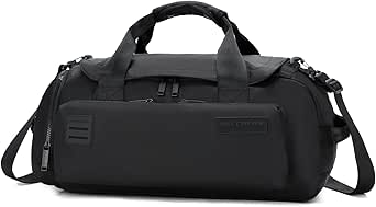 سكيتشرز شنطة دفل من اكسبيديشن باللون الاسود - سفر متعددة الاستخدامات ومتينة مع مساحات تخزين واشرطة قابلة للتعديل ومساحة داخلية واسعة مناسبة للتخييم والمشي لمسافات طويلة والسفر وصالة