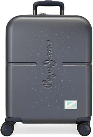 بيبي جينز شنطة سفر من جين كابين بلون ازرق مقاس 40 × 55 × 20 سم مصنوعة من مادة ABS مع قفل تي اس ايه مدمج بسعة 37 لتر ووزن 7 باوند و4 عجلات، لون ازرق، شنطة مقصورة