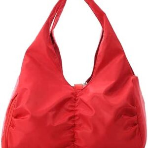 حقيبة سفر خفيفة الوزن أنيقة كتف واحد حقيبة اليوغا اللياقة البدنية الجافة والرطبة الأمتعة انفصال خفيفة الوزن المحمولة قصيرة المسافة حقيبة السفر الصالة الرياضية (اللون: الأحمر) MANIHOM