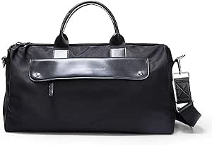 ان&ار شنطة سفر خفيفة الوزن بسعة كبيرة، شنطة امتعة لفصل الجاف والرطب واللياقة البدنية لمسافات قصيرة والسباحة والرياضة وصالة الالعاب الرياضية (اللون: اسود بي) من مانيهوم